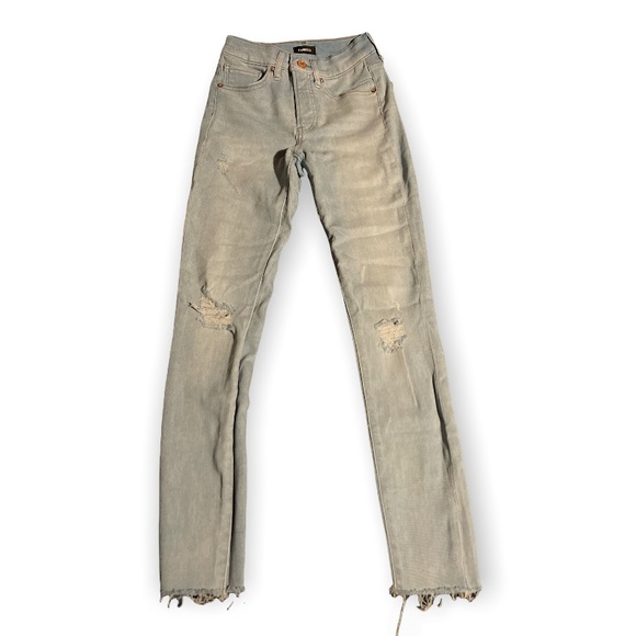 🔥Express Light Wash Skinny Mid Rise jeans